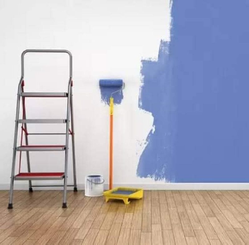 Parede externa pintada com Tinta Emborrachada Anjo